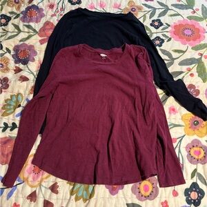 Old Navy Set of 2 Long Sleeve Tee ~ S